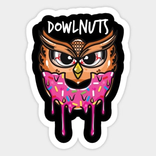 Donuts Owl Sticker